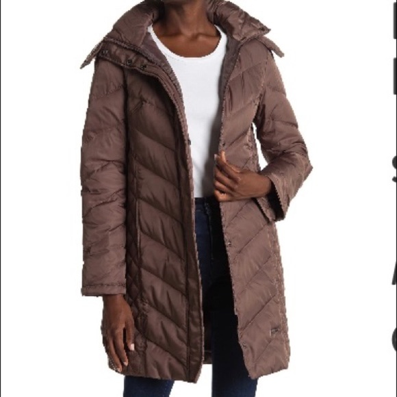 Kenneth Cole NY Faux Fur Trimmed Hood Puffer Coat - Picture 3 of 12